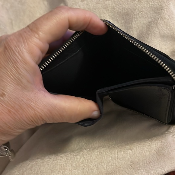 NWT Coach Small Zip Around Wallet with Star Glitter‎ Midnight Blue Money Wedding - Picture 11 of 16